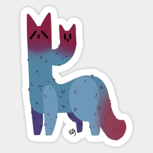 Sunset Cat Cactus :: Canines and Felines Sticker